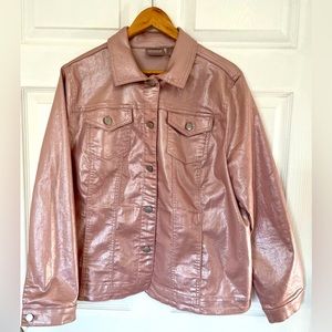 Chicos jacket Rosa gold metallic color 🆕without tag 🏷️